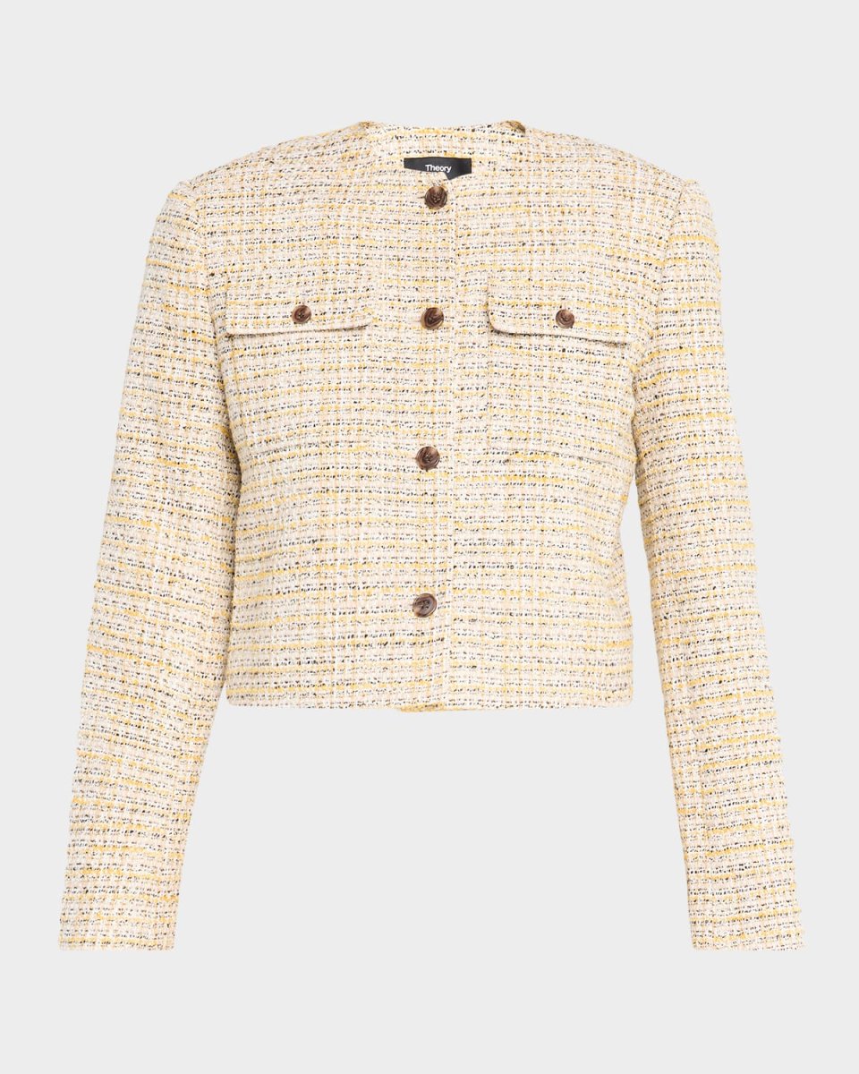 Cropped Tweed Jacket